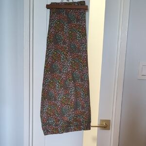 Lands' End Multicolor Floral Pull On Capri